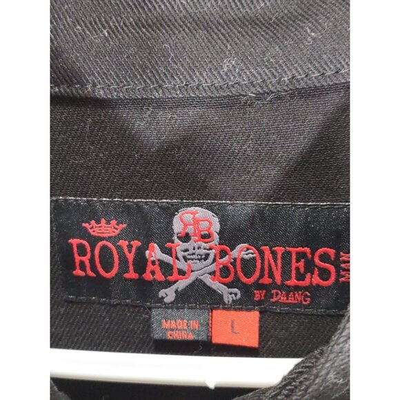 Royal Bones Tripp Gothic Black Vest Utility Grunge Rave Punk Emo Biker Mens L - Picture 5 of 7